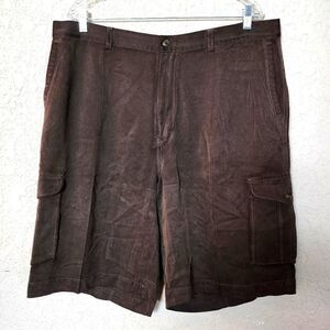 Tommy Bahama Cargo Silk Casual Shorts Brown Size 38